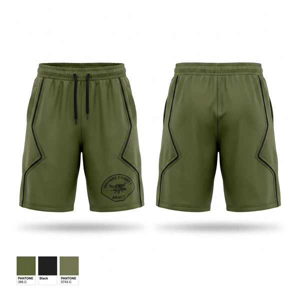 Athletic Shorts With Pockets, Grundy County REACT, Police, Teamtime, Team time, sublimation, custom sports apparel, team uniforms, spirit wear, spiritwear, sports uniforms, custom shirts, team store, custom team store, fundraiser sports, apparel fundraiser