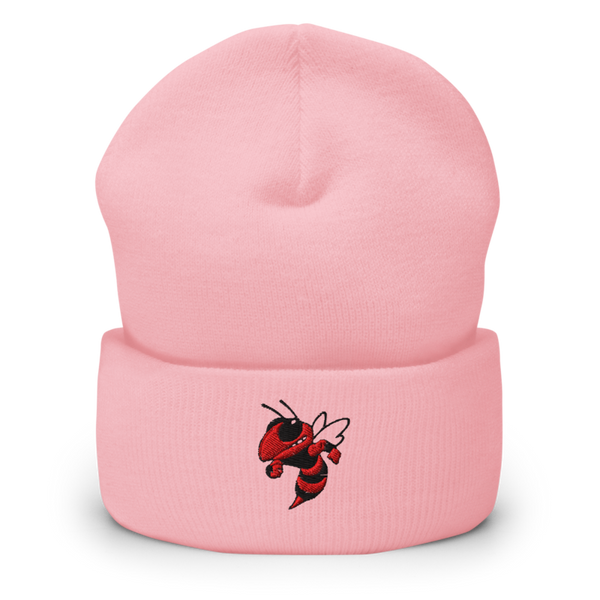 Crystal City High School Hornets Basketball Cuffed Beanie | Yupoong 1501KC