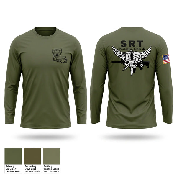 Long Sleeve Performance Shirt, Louisiana Probation & Parole SRT, Police, Teamtime, Team time, sublimation, custom sports apparel, team uniforms, spirit wear, spiritwear, sports uniforms, custom shirts, team store, custom team store, fundraiser sports, apparel fundraiser