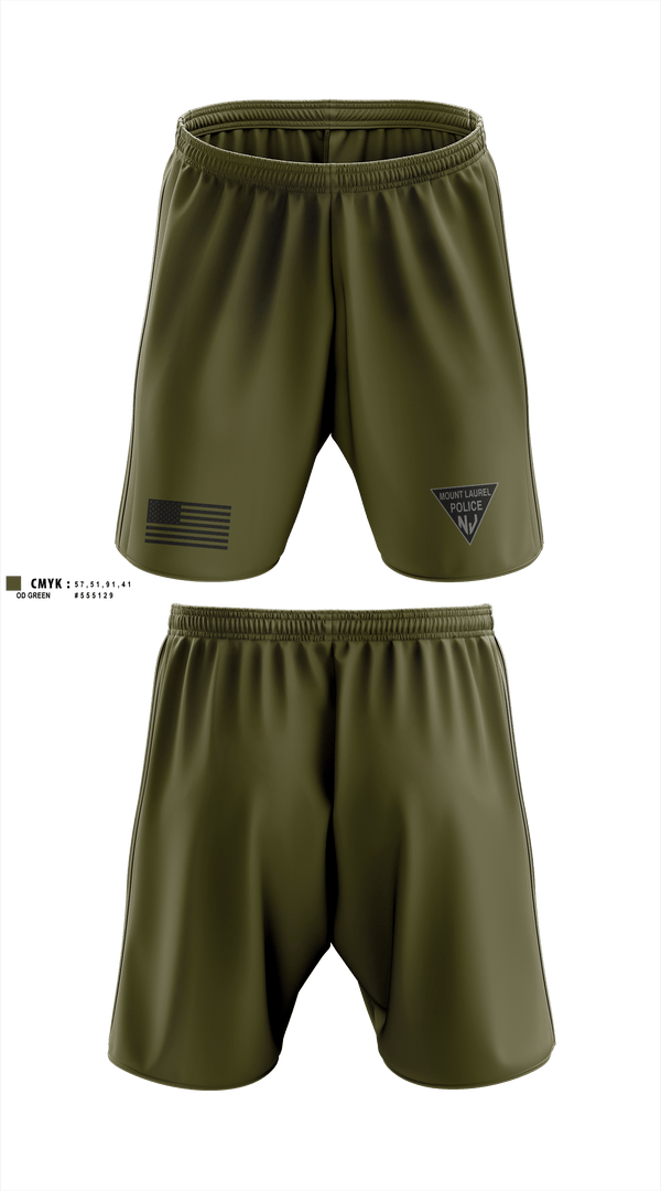 Athletic Shorts With Pockets, Mount Laurel NJ Police Traffic Bureau, Police, Teamtime, Team time, sublimation, custom sports apparel, team uniforms, spirit wear, spiritwear, sports uniforms, custom shirts, team store, custom team store, fundraiser sports, apparel fundraiser