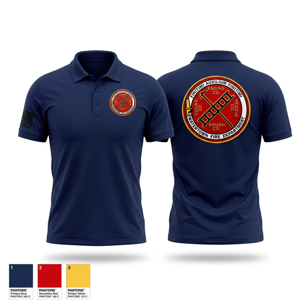 Short Sleeve Performance Polo, Watertown, Fire Department, Teamtime, Team time, sublimation, custom sports apparel, team uniforms, spirit wear, spiritwear, sports uniforms, custom shirts, team store, custom team store, fundraiser sports, apparel fundraiser