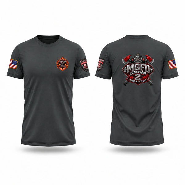 Short Sleeve Performance Shirt, Station 2, Fire Department, Teamtime, Team time, sublimation, custom sports apparel, team uniforms, spirit wear, spiritwear, sports uniforms, custom shirts, team store, custom team store, fundraiser sports, apparel fundraiser