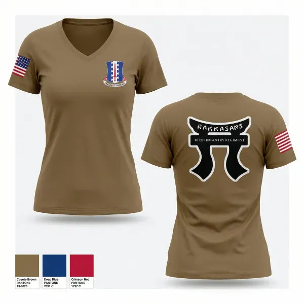 Womens Short Sleeve Vneck Shirt, 3/187, Army, Teamtime, Team time, sublimation, custom sports apparel, team uniforms, spirit wear, spiritwear, sports uniforms, custom shirts, team store, custom team store, fundraiser sports, apparel fundraiser