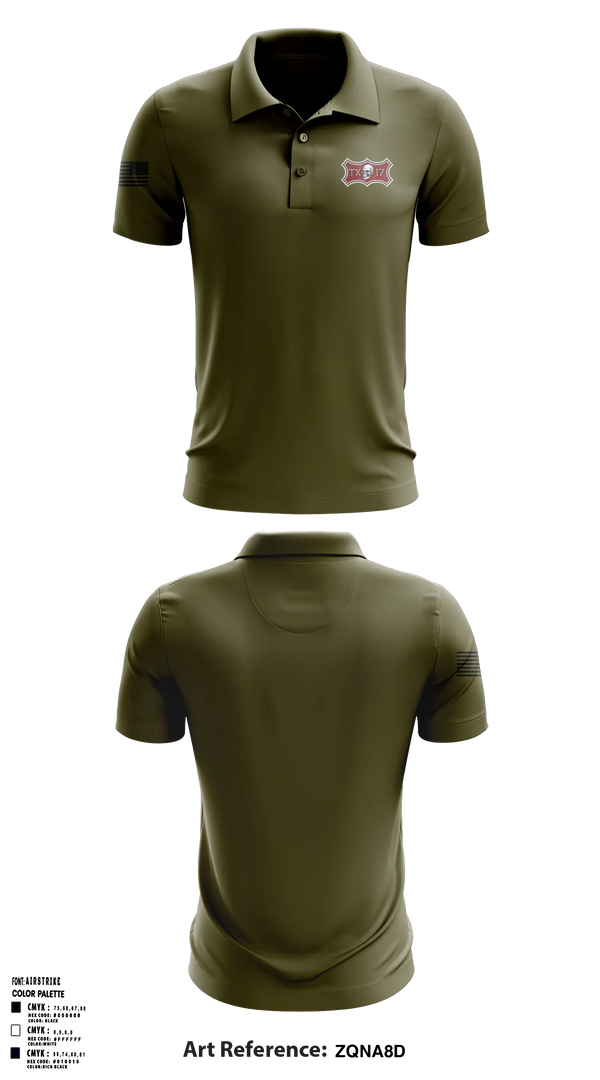 Short Sleeve Performance Polo, VFW Riders Unit 17, Marines, Teamtime, Team time, sublimation, custom sports apparel, team uniforms, spirit wear, spiritwear, sports uniforms, custom shirts, team store, custom team store, fundraiser sports, apparel fundraiser