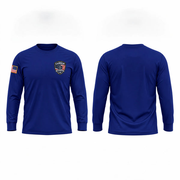 Long Sleeve Performance Shirt, Town of Camden, EMS/EMT, Teamtime, Team time, sublimation, custom sports apparel, team uniforms, spirit wear, spiritwear, sports uniforms, custom shirts, team store, custom team store, fundraiser sports, apparel fundraiser