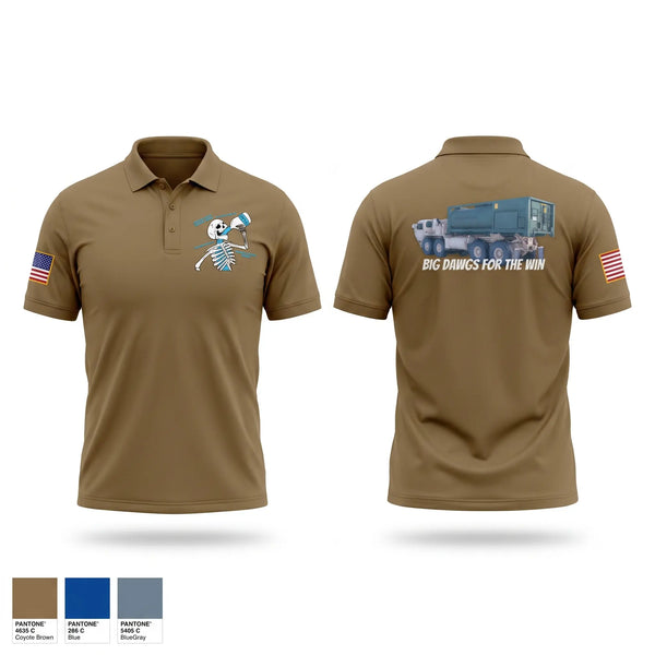 Short Sleeve Performance Polo, Water dawgs 4-1, Army, Teamtime, Team time, sublimation, custom sports apparel, team uniforms, spirit wear, spiritwear, sports uniforms, custom shirts, team store, custom team store, fundraiser sports, apparel fundraiser