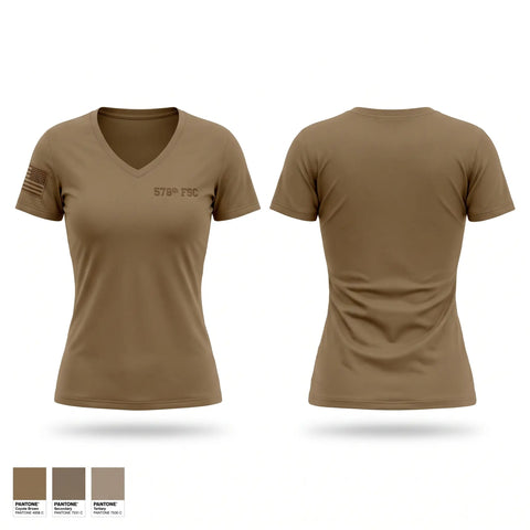 Womens Short Sleeve Vneck Shirt, 578th FSC, Army, Teamtime, Team time, sublimation, custom sports apparel, team uniforms, spirit wear, spiritwear, sports uniforms, custom shirts, team store, custom team store, fundraiser sports, apparel fundraiser