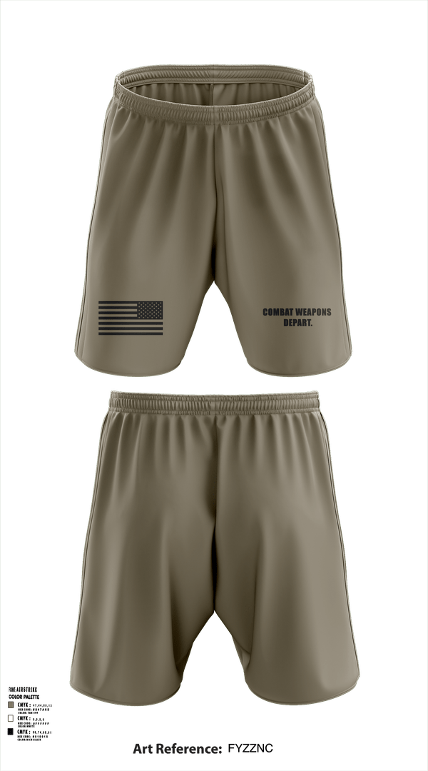 Athletic Shorts With Pockets, Combat Weapons Depart., , Teamtime, Team time, sublimation, custom sports apparel, team uniforms, spirit wear, spiritwear, sports uniforms, custom shirts, team store, custom team store, fundraiser sports, apparel fundraiser