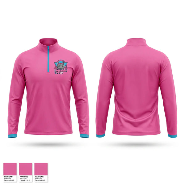 Quarter Zip Jacket, Lone star hippos, Baseball, Teamtime, Team time, sublimation, custom sports apparel, team uniforms, spirit wear, spiritwear, sports uniforms, custom shirts, team store, custom team store, fundraiser sports, apparel fundraiser