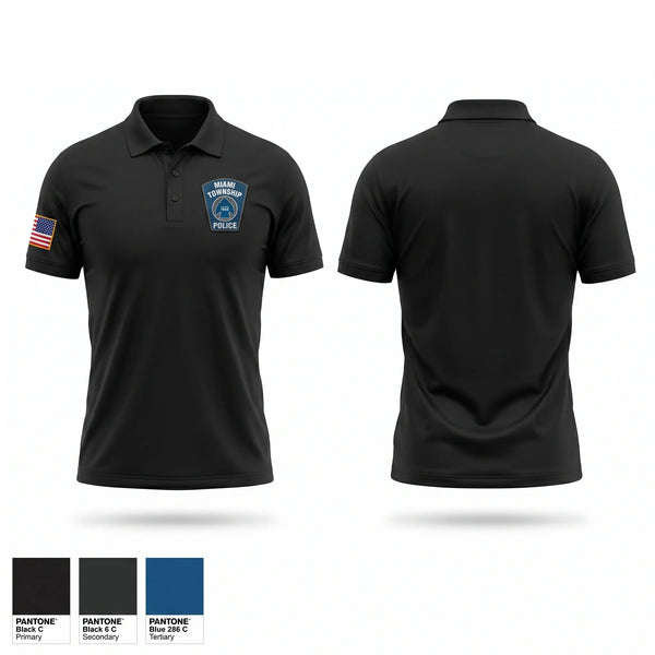 Short Sleeve Performance Polo, Miami Township Police K9, Police, Teamtime, Team time, sublimation, custom sports apparel, team uniforms, spirit wear, spiritwear, sports uniforms, custom shirts, team store, custom team store, fundraiser sports, apparel fundraiser