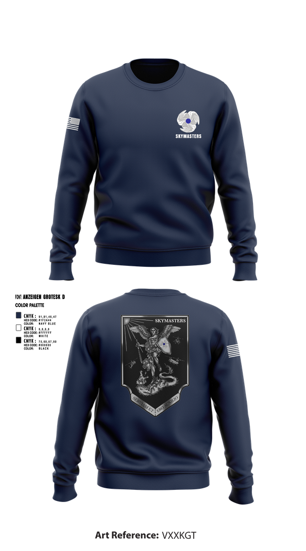 Crew Neck Sweatshirt, 1-222 Aviaition Regiment, Army, Teamtime, Team time, sublimation, custom sports apparel, team uniforms, spirit wear, spiritwear, sports uniforms, custom shirts, team store, custom team store, fundraiser sports, apparel fundraiser