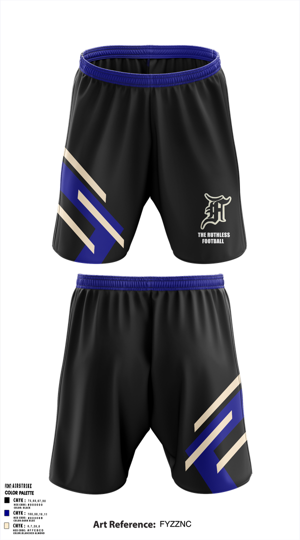 Athletic Shorts With Pockets, The ruthless footballers, , Teamtime, Team time, sublimation, custom sports apparel, team uniforms, spirit wear, spiritwear, sports uniforms, custom shirts, team store, custom team store, fundraiser sports, apparel fundraiser
