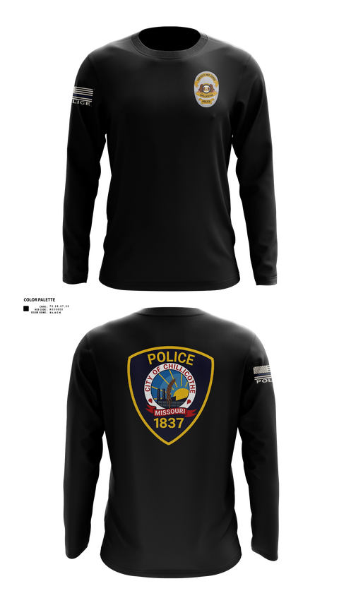 Long Sleeve Performance Shirt, Chillicothe Police, Police, Teamtime, Team time, sublimation, custom sports apparel, team uniforms, spirit wear, spiritwear, sports uniforms, custom shirts, team store, custom team store, fundraiser sports, apparel fundraiser