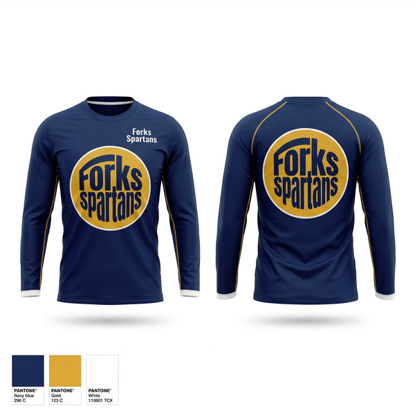Long Sleeve Performance Shirt, Forks Spartans, Baseball, Teamtime, Team time, sublimation, custom sports apparel, team uniforms, spirit wear, spiritwear, sports uniforms, custom shirts, team store, custom team store, fundraiser sports, apparel fundraiser