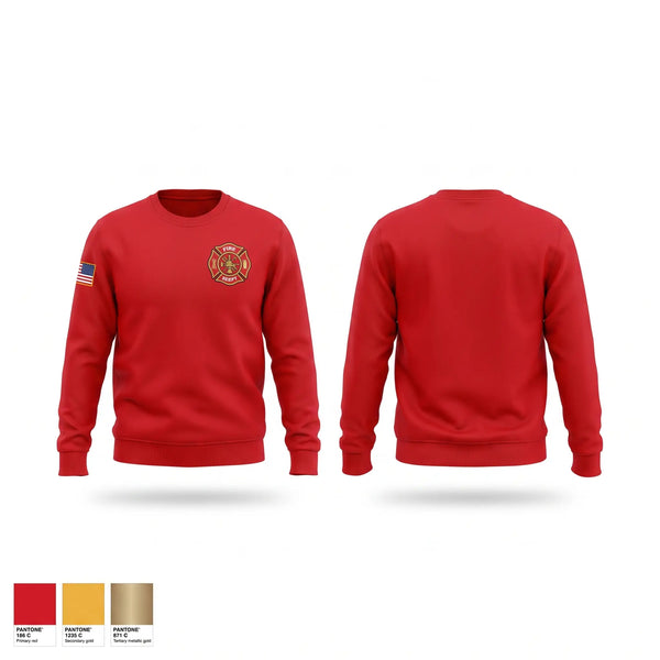 Crew Neck Sweatshirt, Western Fire, Fire Department, Teamtime, Team time, sublimation, custom sports apparel, team uniforms, spirit wear, spiritwear, sports uniforms, custom shirts, team store, custom team store, fundraiser sports, apparel fundraiser