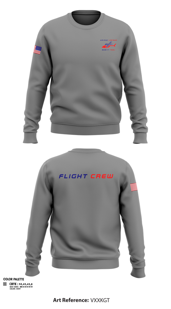Crew Neck Sweatshirt, Air Evac Lifeteam, EMS/EMT, Teamtime, Team time, sublimation, custom sports apparel, team uniforms, spirit wear, spiritwear, sports uniforms, custom shirts, team store, custom team store, fundraiser sports, apparel fundraiser