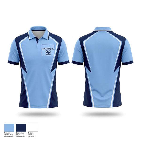 Short Sleeve Performance Polo, Logan Martin Riverhawks, Baseball, Teamtime, Team time, sublimation, custom sports apparel, team uniforms, spirit wear, spiritwear, sports uniforms, custom shirts, team store, custom team store, fundraiser sports, apparel fundraiser