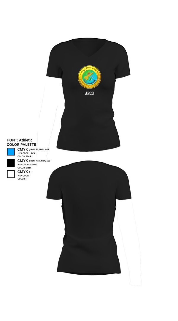 Womens Short Sleeve Vneck Shirt, Apco, , Teamtime, Team time, sublimation, custom sports apparel, team uniforms, spirit wear, spiritwear, sports uniforms, custom shirts, team store, custom team store, fundraiser sports, apparel fundraiser
