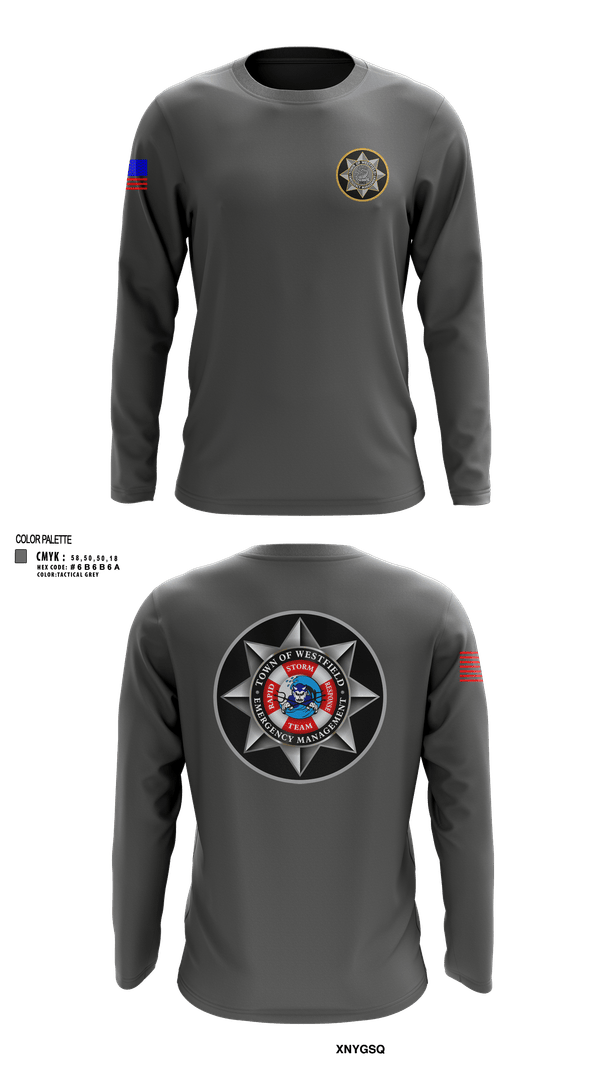 Long Sleeve Performance Shirt, WESTFIELD POLICE OEM, Police, Teamtime, Team time, sublimation, custom sports apparel, team uniforms, spirit wear, spiritwear, sports uniforms, custom shirts, team store, custom team store, fundraiser sports, apparel fundraiser
