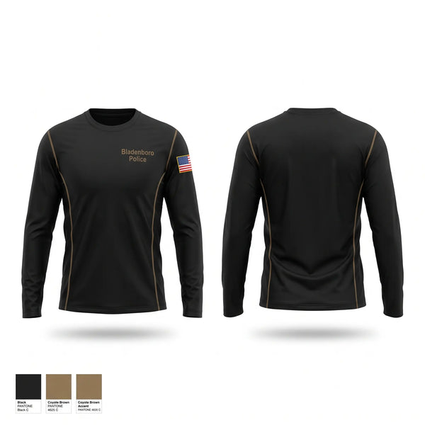 Long Sleeve Performance Shirt, Bladenboro Police, Police, Teamtime, Team time, sublimation, custom sports apparel, team uniforms, spirit wear, spiritwear, sports uniforms, custom shirts, team store, custom team store, fundraiser sports, apparel fundraiser