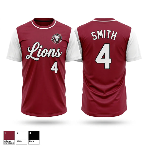Football Jersey, Sardis Lions, Softball, Teamtime, Team time, sublimation, custom sports apparel, team uniforms, spirit wear, spiritwear, sports uniforms, custom shirts, team store, custom team store, fundraiser sports, apparel fundraiser