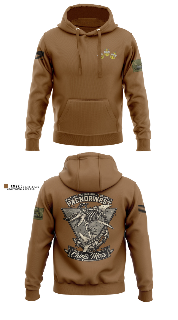 Hoodie, MES PACNORWEST HVU Chiefs Mess, Navy, Teamtime, Team time, sublimation, custom sports apparel, team uniforms, spirit wear, spiritwear, sports uniforms, custom shirts, team store, custom team store, fundraiser sports, apparel fundraiser