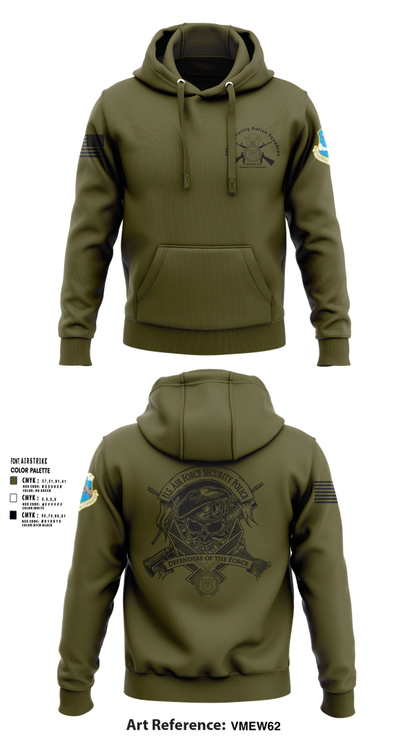Hoodie, 380th Security Police Squadron, , Teamtime, Team time, sublimation, custom sports apparel, team uniforms, spirit wear, spiritwear, sports uniforms, custom shirts, team store, custom team store, fundraiser sports, apparel fundraiser