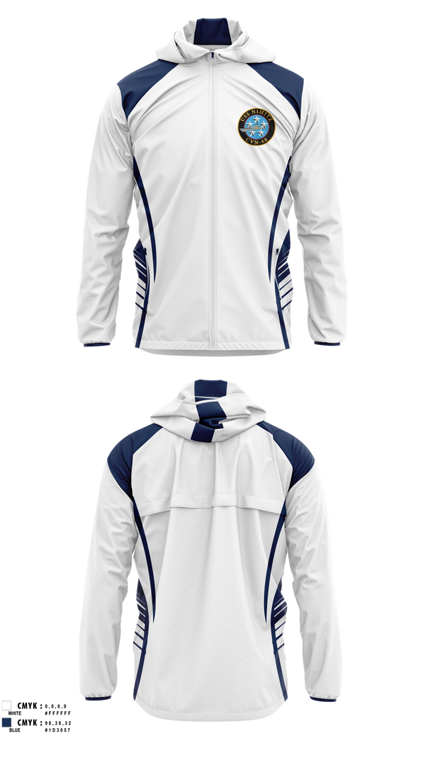 Windbreaker, USS NIMITZ, Men's Soccer, Teamtime, Team time, sublimation, custom sports apparel, team uniforms, spirit wear, spiritwear, sports uniforms, custom shirts, team store, custom team store, fundraiser sports, apparel fundraiser