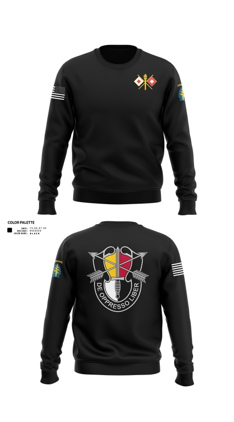 Crew Neck Sweatshirt, HHC 3SFG, Army, Teamtime, Team time, sublimation, custom sports apparel, team uniforms, spirit wear, spiritwear, sports uniforms, custom shirts, team store, custom team store, fundraiser sports, apparel fundraiser