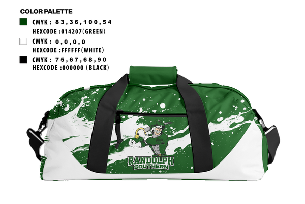 Duffle Bag, Randolph Southern Senior High School, Spirit Store, Teamtime, Team time, sublimation, custom sports apparel, team uniforms, spirit wear, spiritwear, sports uniforms, custom shirts, team store, custom team store, fundraiser sports, apparel fundraiser