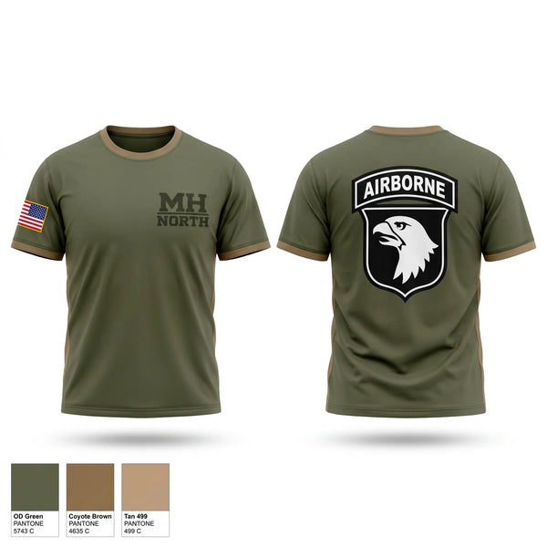 Old School Cotton Feel Shirt, MH North, Army, Teamtime, Team time, sublimation, custom sports apparel, team uniforms, spirit wear, spiritwear, sports uniforms, custom shirts, team store, custom team store, fundraiser sports, apparel fundraiser