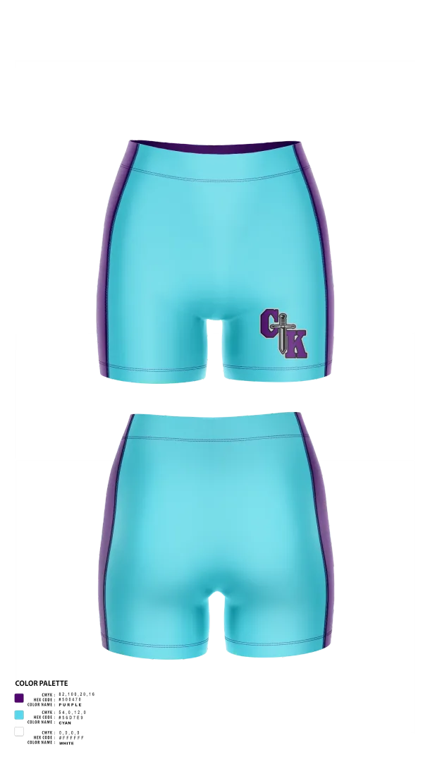 Womens Compression Shorts, Columbia Knights Football, , Teamtime, Team time, sublimation, custom sports apparel, team uniforms, spirit wear, spiritwear, sports uniforms, custom shirts, team store, custom team store, fundraiser sports, apparel fundraiser
