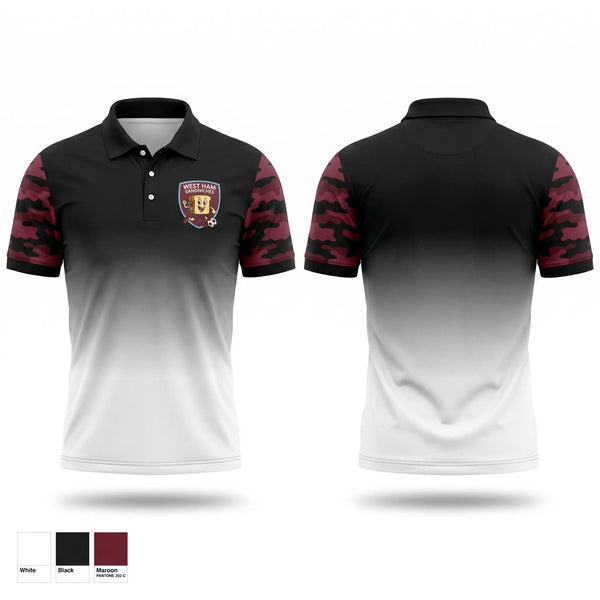 Short Sleeve Performance Polo, West Ham Sandwiches, Men's Soccer, Teamtime, Team time, sublimation, custom sports apparel, team uniforms, spirit wear, spiritwear, sports uniforms, custom shirts, team store, custom team store, fundraiser sports, apparel fundraiser