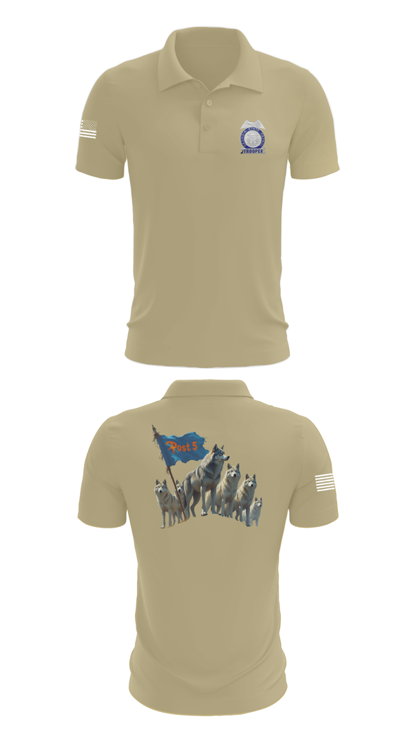 Short Sleeve Performance Polo, GSP POST 5 DALTON, Police, Teamtime, Team time, sublimation, custom sports apparel, team uniforms, spirit wear, spiritwear, sports uniforms, custom shirts, team store, custom team store, fundraiser sports, apparel fundraiser