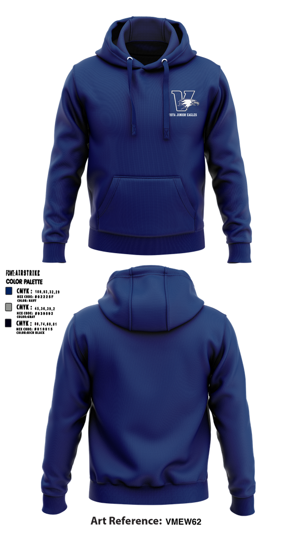 Hoodie, Vista Junior Eagles, , Teamtime, Team time, sublimation, custom sports apparel, team uniforms, spirit wear, spiritwear, sports uniforms, custom shirts, team store, custom team store, fundraiser sports, apparel fundraiser