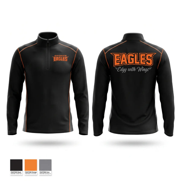 Quarter Zip Jacket, South Charleston Eagles, Cheer, Teamtime, Team time, sublimation, custom sports apparel, team uniforms, spirit wear, spiritwear, sports uniforms, custom shirts, team store, custom team store, fundraiser sports, apparel fundraiser