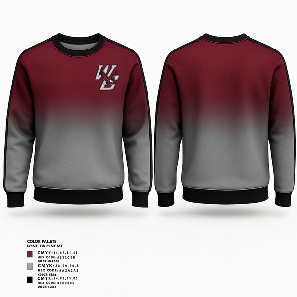 Crew Neck Sweatshirt, West Carroll, , Teamtime, Team time, sublimation, custom sports apparel, team uniforms, spirit wear, spiritwear, sports uniforms, custom shirts, team store, custom team store, fundraiser sports, apparel fundraiser