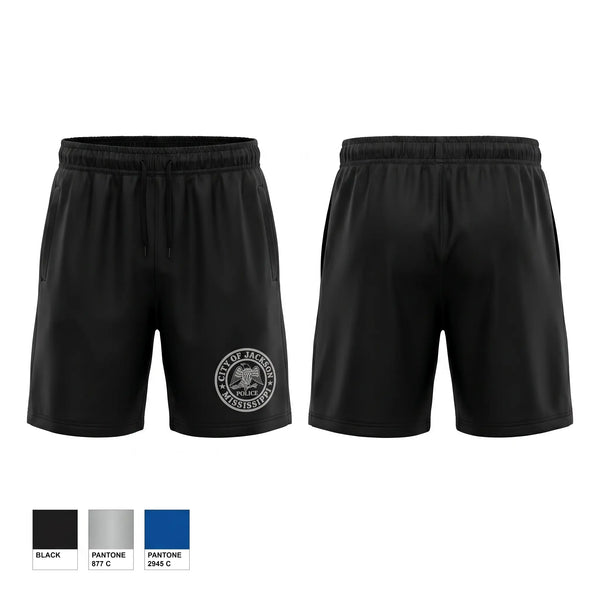 Athletic Shorts With Pockets, Jackson police department, Police, Teamtime, Team time, sublimation, custom sports apparel, team uniforms, spirit wear, spiritwear, sports uniforms, custom shirts, team store, custom team store, fundraiser sports, apparel fundraiser