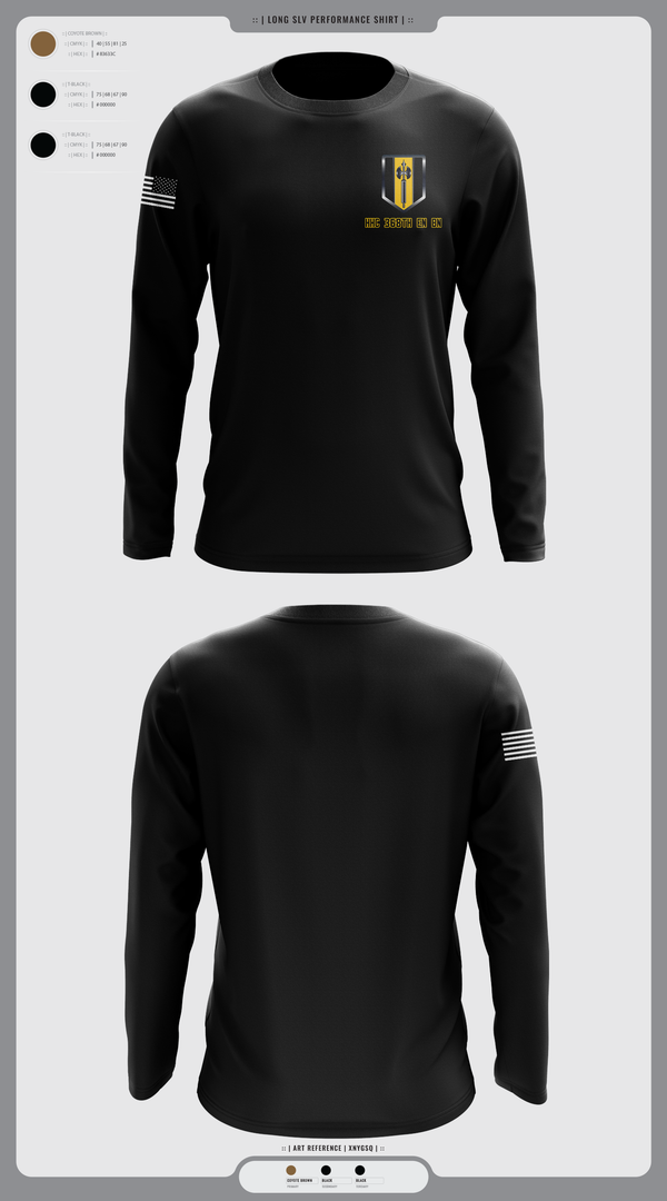 Long Sleeve Performance Shirt, HHC 368th EN BN, , Teamtime, Team time, sublimation, custom sports apparel, team uniforms, spirit wear, spiritwear, sports uniforms, custom shirts, team store, custom team store, fundraiser sports, apparel fundraiser