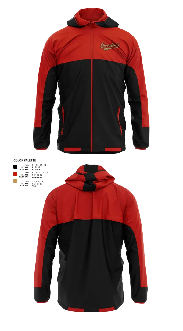 Windbreaker, Guardians Baseball, Baseball, Teamtime, Team time, sublimation, custom sports apparel, team uniforms, spirit wear, spiritwear, sports uniforms, custom shirts, team store, custom team store, fundraiser sports, apparel fundraiser