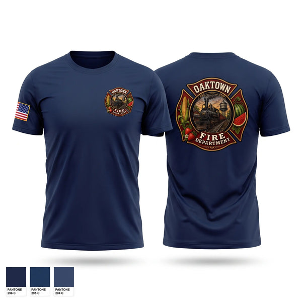 Short Sleeve Performance Shirt, Oaktown Fire, Fire Department, Teamtime, Team time, sublimation, custom sports apparel, team uniforms, spirit wear, spiritwear, sports uniforms, custom shirts, team store, custom team store, fundraiser sports, apparel fundraiser