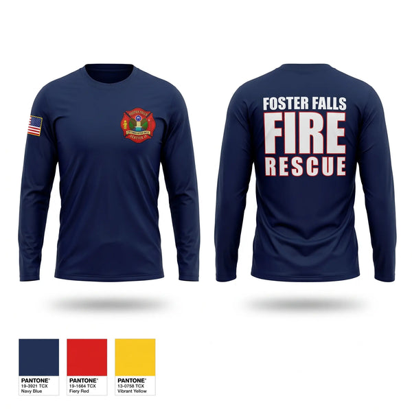 Long Sleeve Performance Shirt, Foster Falls Fire Department, Fire Department, Teamtime, Team time, sublimation, custom sports apparel, team uniforms, spirit wear, spiritwear, sports uniforms, custom shirts, team store, custom team store, fundraiser sports, apparel fundraiser