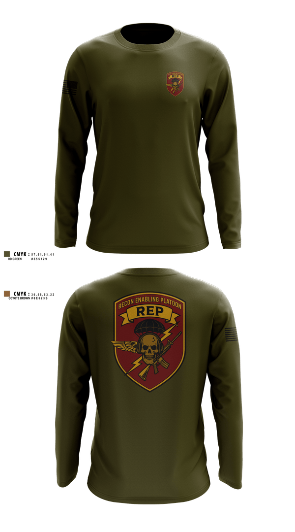 Long Sleeve Performance Shirt, 3D Force Recon REP, Marines, Teamtime, Team time, sublimation, custom sports apparel, team uniforms, spirit wear, spiritwear, sports uniforms, custom shirts, team store, custom team store, fundraiser sports, apparel fundraiser