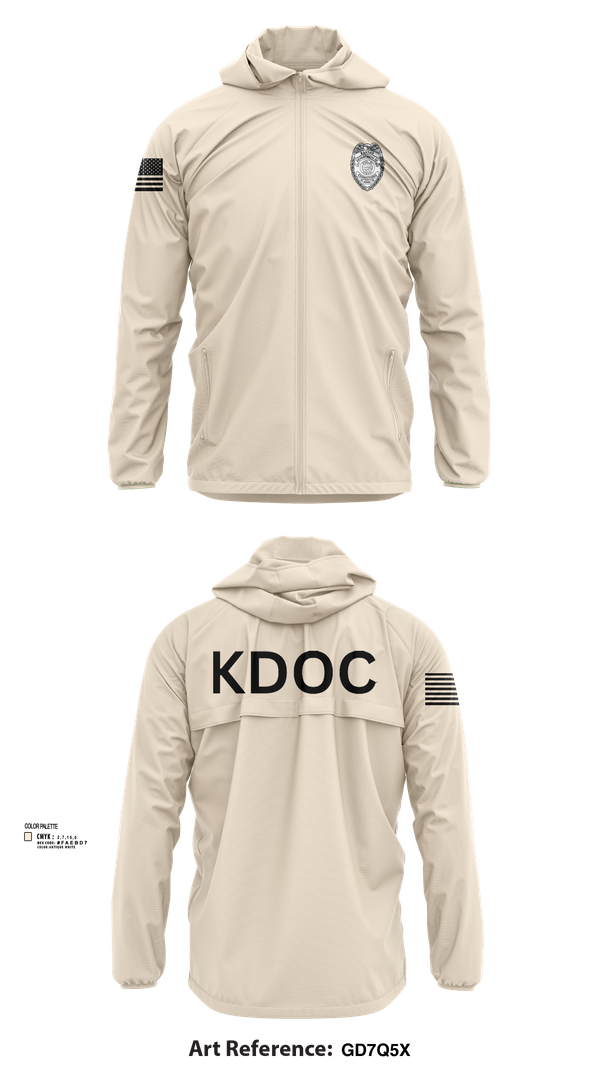 Windbreaker, KDOC, Police, Teamtime, Team time, sublimation, custom sports apparel, team uniforms, spirit wear, spiritwear, sports uniforms, custom shirts, team store, custom team store, fundraiser sports, apparel fundraiser