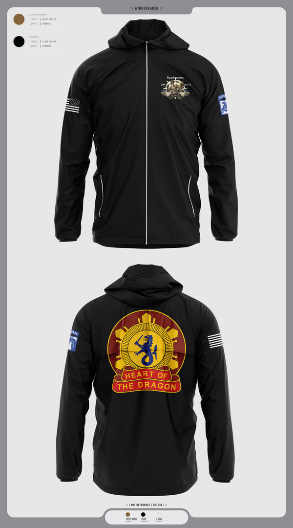 Windbreaker, 126th PLS Co, , Teamtime, Team time, sublimation, custom sports apparel, team uniforms, spirit wear, spiritwear, sports uniforms, custom shirts, team store, custom team store, fundraiser sports, apparel fundraiser
