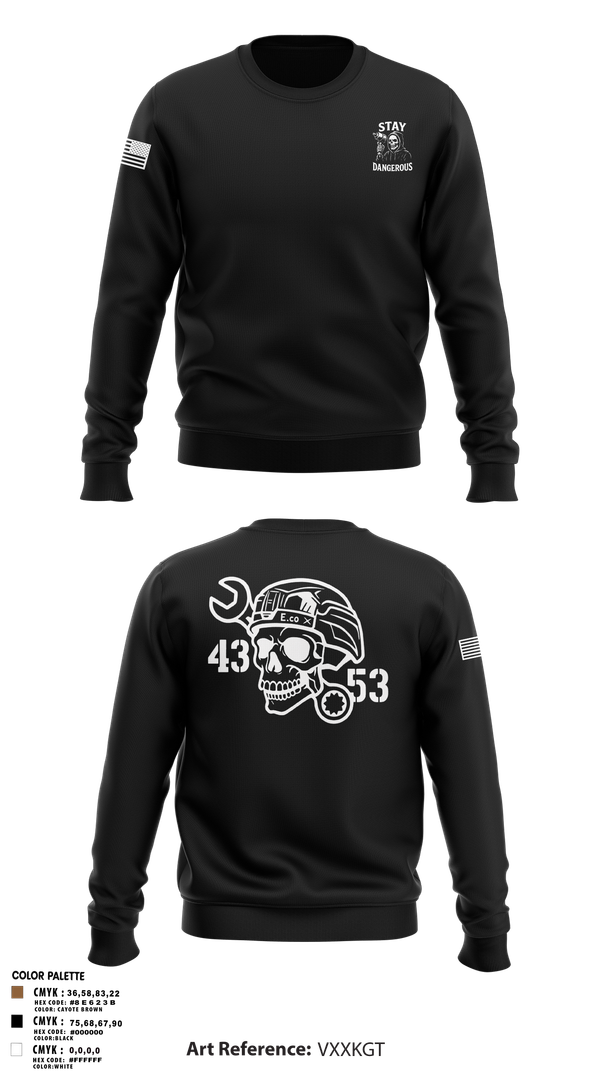 Crew Neck Sweatshirt, 4-3 AHB, , Teamtime, Team time, sublimation, custom sports apparel, team uniforms, spirit wear, spiritwear, sports uniforms, custom shirts, team store, custom team store, fundraiser sports, apparel fundraiser