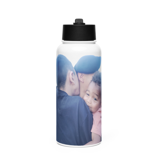 Pena 1012566 Stainless Steel Water Bottle with a Straw Lid