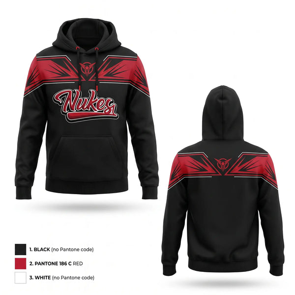 Hoodie, Nukes, Baseball, Teamtime, Team time, sublimation, custom sports apparel, team uniforms, spirit wear, spiritwear, sports uniforms, custom shirts, team store, custom team store, fundraiser sports, apparel fundraiser