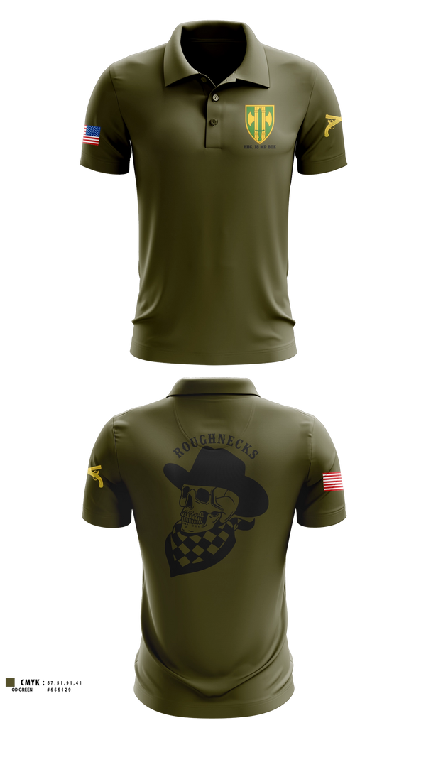 Short Sleeve Performance Polo, HHC, 18 MP BDE, Army, Teamtime, Team time, sublimation, custom sports apparel, team uniforms, spirit wear, spiritwear, sports uniforms, custom shirts, team store, custom team store, fundraiser sports, apparel fundraiser