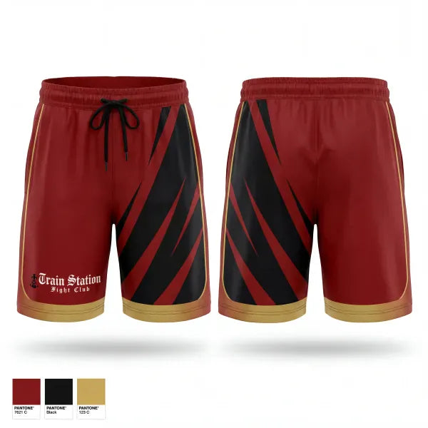 Athletic Shorts With Pockets, Train Station Fight Club, Spirit Store, Teamtime, Team time, sublimation, custom sports apparel, team uniforms, spirit wear, spiritwear, sports uniforms, custom shirts, team store, custom team store, fundraiser sports, apparel fundraiser